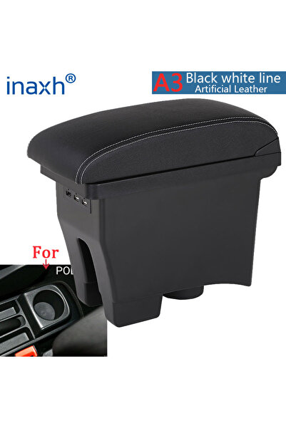 Choice3 A3 Black leather For Volkswagen POLO Armrest 2012-2018 new For VW POL...