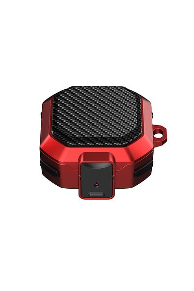 Choice Red Carbon Fiber Switch Lock Earphone Case For Samsung Galaxy Buds 2 Pro FE Live Cover Full Protecti