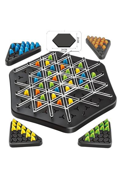 Choice 24x21 Cm Chain Triangle Chess Splendor Duel Board Game Strategy Game For Kids And Adults Fun Family