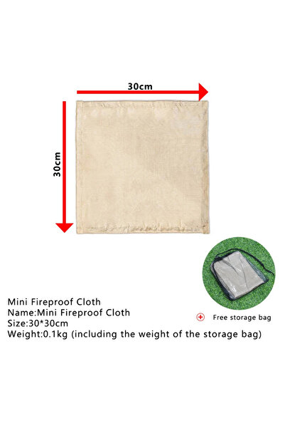 Choice 30 × 30 سم قطعة واحدة من قماش العزل المقاوم للحريق للتخييم في الهواء ا...