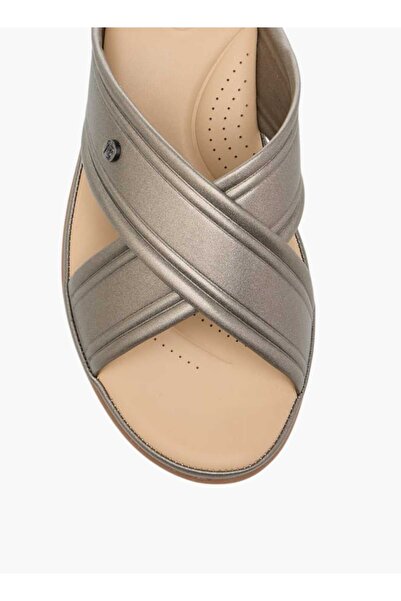 Flora Bella by Shoexpress Flora Bella Cross Strap Slip-On Sandals with Block Heel