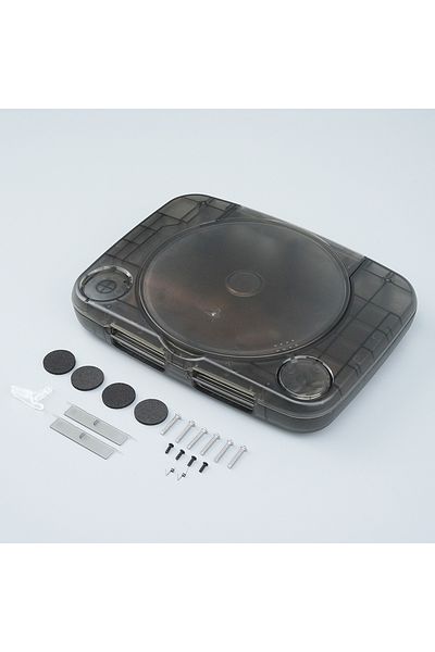 Choice TRN Black Bitfunx Replacement Shell Transparent Game Console Case Housing Cover for PlayStation PS O