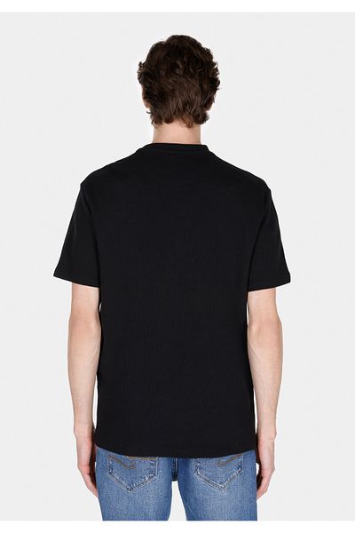Colin's Comfort Fit Round Neck Plain Men's Black Short Sleeve T-Shirt