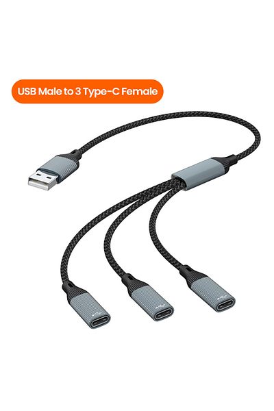 Choice USB to 3 Type C USB Type C HUB Multiple Splitter Adapter OTG Data Transfer 3/2 Port USB Power Chargi