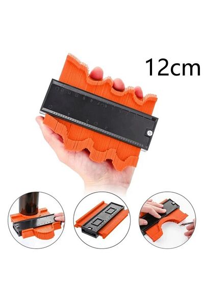 Choice 5inch 5inch Orange 1pcs Contour Gauge Duplicator Ceramic Tile Carpet Cutting Template Profile Measur