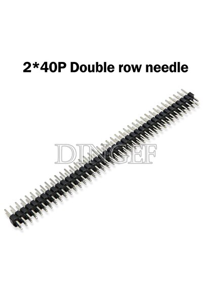 choice2 إبرة صف مزدوج 10 قطع 2.0 مم 40 دبوس ذكر شريط رأس دبوس صف واحد 1 * 40P...