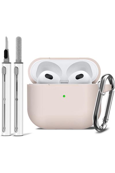 Choice Pink Sand Airpods 3rd Gen Case Cover With Cleaner Kit,soft Silicone Protective Case For Apple Airpod