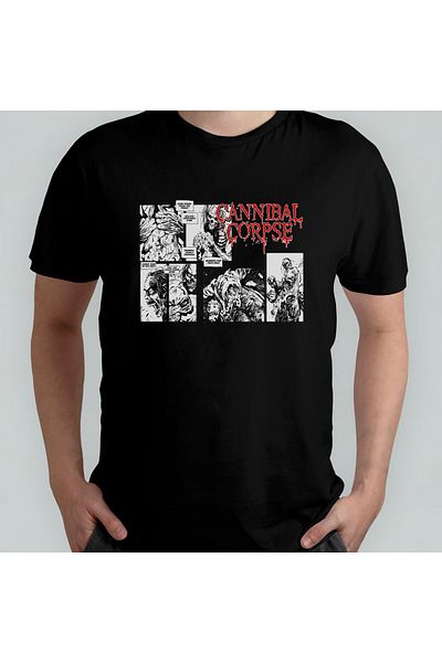 Pixxa Cannibal Corpse - Μπλουζάκι Death Metal Crewneck 100% βαμβακερό - Μοντέλο 1