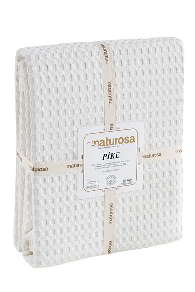 Naturosa Single Ecru Color Waffle Pike 100% Cotton 160X 220 cm