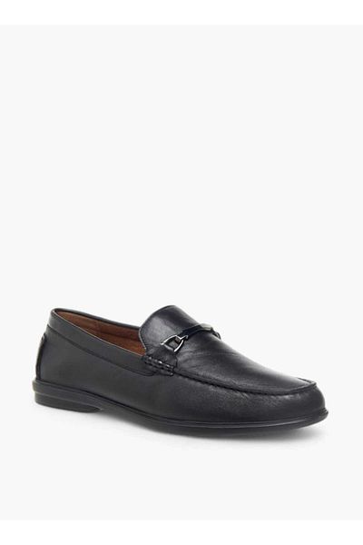 LBL by Shoexpress Solid Slip-On Loafers with Metal Accent