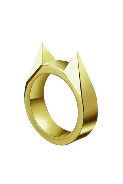 Choice Gold Defend Yourself】Outdoor Equipment Men Women Defend Yourself Finger Tiger Wolfproof Weapon Trigg
