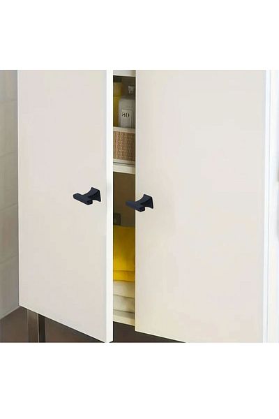 Badem10 Gediz Mâner negru Buton Mâner cu o singură șurub Mânere metalice Mobilier Bucătărie Sertar Dulap Mâner dulap
