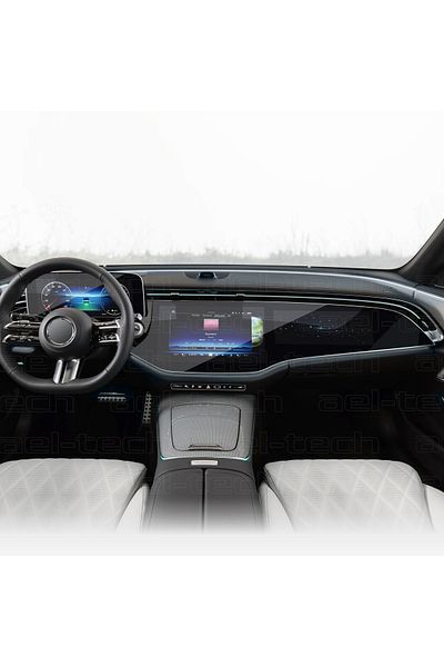 ael-tech Mercedes E Series W214 Digital Instrument & Navigation Compatible Nano Screen Protector Set 2024-2025
