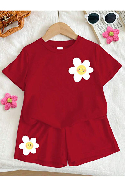 Keywest Футболка з квітковим принтом для дівчаток Шорти верхній нижній дитячи...