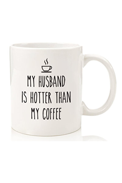 Be Care كوب مضحك بعبارة My Husband Is Hotter Than My Coffee - أفضل هدايا الزو...