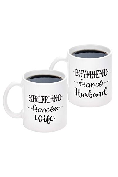 Be Care طقم اكواب قهوة للزوجين مكون من 2 كوب للزوج والزوجة، كوب قهوة له ولها ...