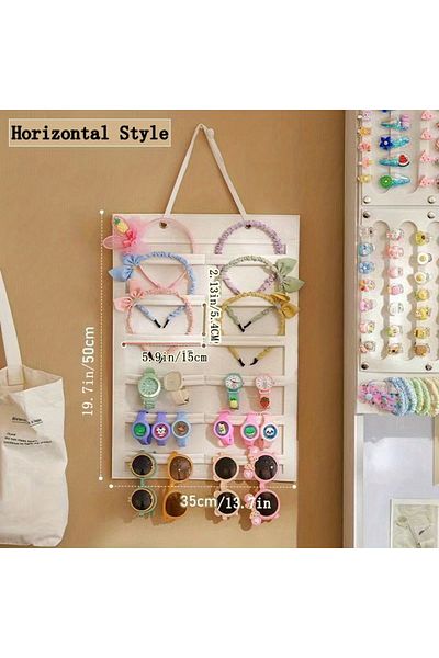 Choice Style White 1pc Hair Accessories Hanging Storage Organizer Wall Decoration Hair Bows Storage Hair Cl