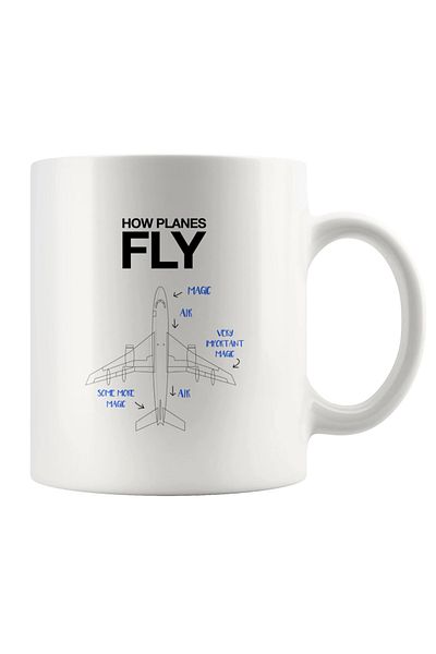 Be Care How Planes Fly Pilot Aviation Air Space Engineer Ceramic Coffee Mug for Students Airplanes and...