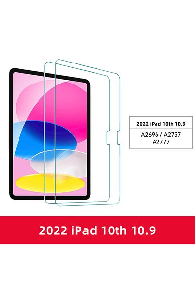 Choice واقي شاشة من الزجاج المقوى لجهاز iPad 10th 10.9 2 قطعة لجهاز iPad Air 11/13 M2 Pro 11/13 M4 2024