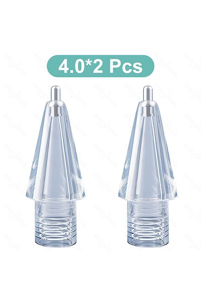 GOOJODOQ 4.0 × 2 قطعة من أطراف طرف قلم Apple Pencil لـ Apple Pencil 2 1 لطرف قلم iPad من Apple Nib