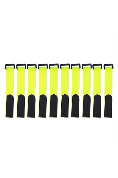 Choice yellow 10pcs 10pcs Fishing Rod Tie Holder Strap Suspender Fastener Hook Loop Ties Belt Fishing Rod S