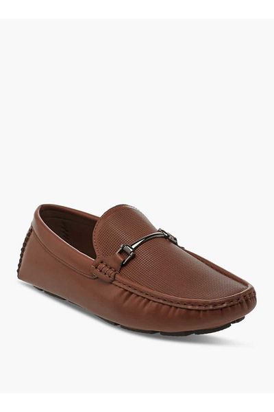 LBL by Shoexpress Metal Accent Slip-On Moccasins