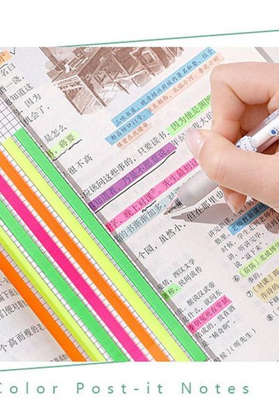 zuixua Strip Transparent Adhesive Postit Marker 160 Sheets