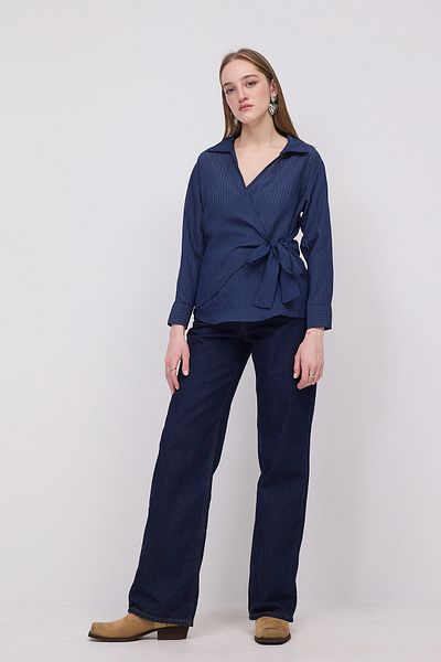 Addax Shirt Tie-Up Striped G7001
