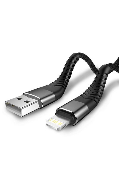 Nephy 1m black USB Cable For iPhone 14 13 12 11 Pro X XS Max 6 7 8 Plus SE Apple iPad Fast Charge Cord Ori