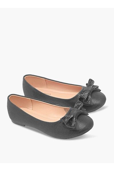 Flora Bella by Shoexpress Flora Bella Bow Embellished Slip-On Ballerina Shoes