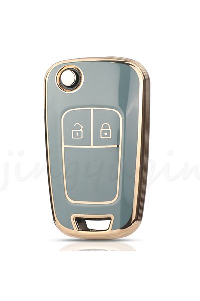 Choice 2BTN Gray JYQ 2BTN TPU Car Key Case Cover For Chevrolet Cruze Aveo Trax Sail Captiva Opel Vauxhall A