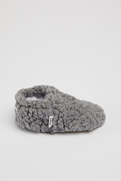 BabyZilla Teddy Baby Booties, Non-Slip Sole, Home Nursery Shoes, Organic Cotton Lining, Home Boot Slippers