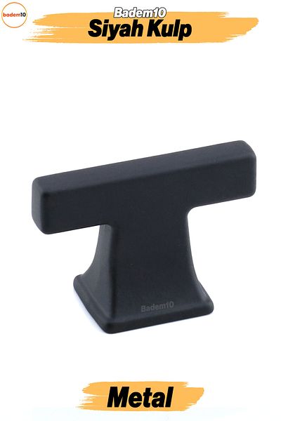 Badem10 Gediz Mâner negru Buton Mâner cu o singură șurub Mânere metalice Mobilier Bucătărie Sertar Dulap Mâner dulap