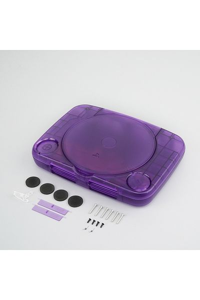Choice TRN PUR Bitfunx Replacement Shell Transparent Game Console Case Housing Cover for PlayStation PS One