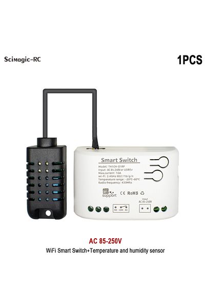 Choice Humidity Switch Wifi Smart Temperature Humidity Sensor Monitor Switch Smart Home Ewelink Control Wor
