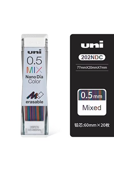 Choice4 مزيج من 1 قطعة من قلم رصاص ميكانيكي ملون من Uni Nano Graphite Core 20...