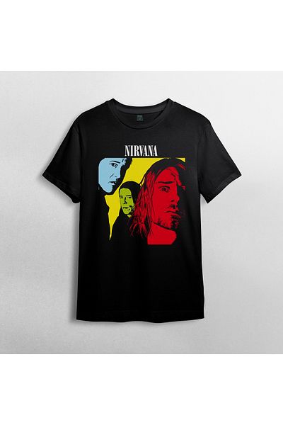 Pixxa Μπλουζάκι Nirvana Grunge Crew Neck 100% βαμβακερό - Μοντέλο 4