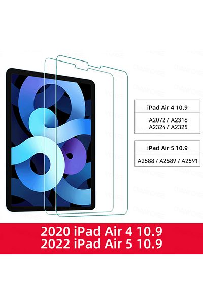 Choice iPad Air4 Air5 10.9 2pcs Tempered Glass Films for 2024 iPad Air 11/13 M2 Pro 11/13 M4 Screen Protect