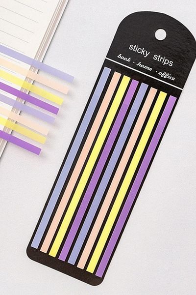 zuixua New Generation Transparent Strip Adhesive Postit Purple Shades