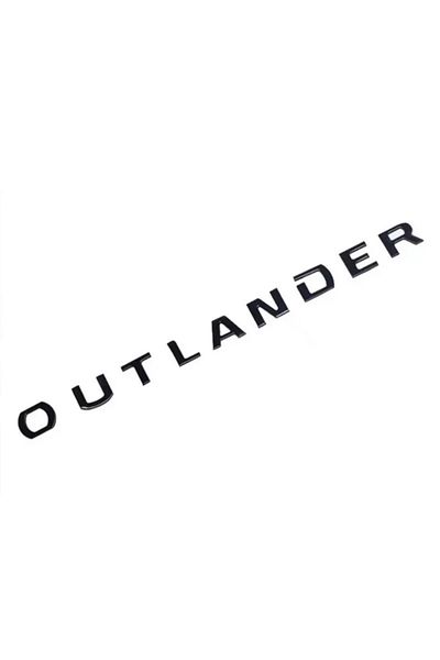 Choice Black For Mitsubishi Outlander Car Stickers Styling Wording 3D Letters Hood Emblem Logo Badge Car Ac