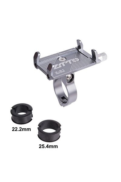 ZTTO silver ZTTO Bicycle Phone Holder Reliable Mount Universal MTB Mobile Cell GPS Metal Motorcycle Holde