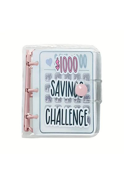 Choice saving-pink Savings Challenge Binder, Money Saving Binder, Savings Challenges Book With Envelopes, M