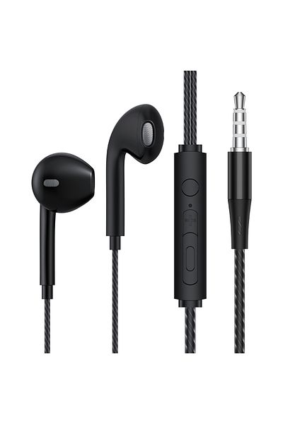 Choice black TOPK F20 in-ear Headphone HiFi Sound Quality Built In HD Mic Universal 3.5mm Plug Original Hig
