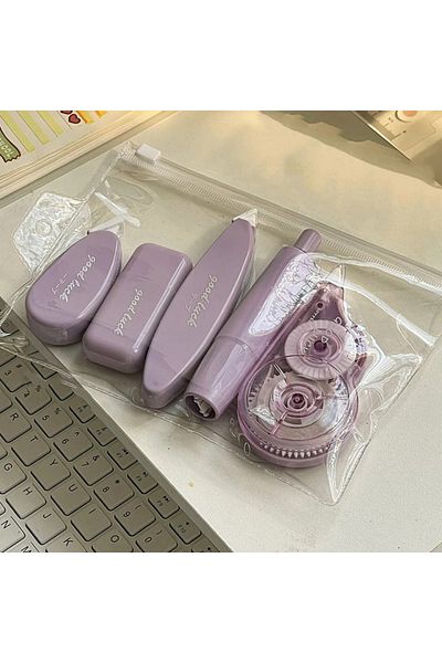 Choice Gh-a43-purple 5pc Instagram Style Creative Correction Belt With High Aesthetic Value Minimalist Corr