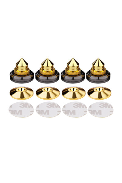 Choice gold one box 4 PCS 30*27mm speakers Stand Feet Foot Pad Pure copper si...