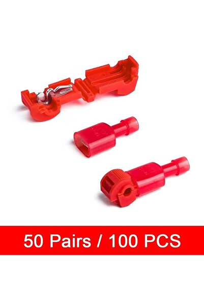 choice2 50 pair red 100pcs/50pairs T-Tap Wire Connectors, T Tap Electrical Co...
