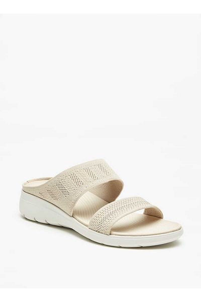 Flora Bella by Shoexpress Flora Bella Textured Slip-On Sandals