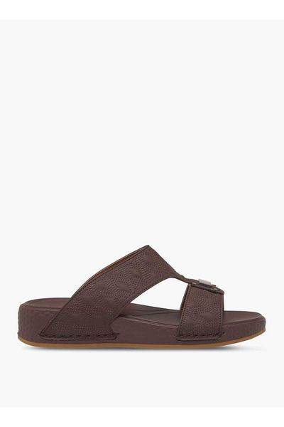 LBL by Shoexpress Men's Buckle Accent Quilted Slip-On Arabic Sandals