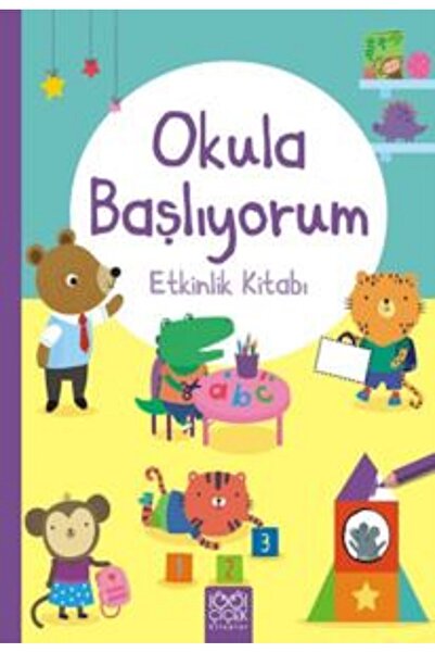 1001 Çiçek أنا أذهب إلى كتاب نشاط المدرسة