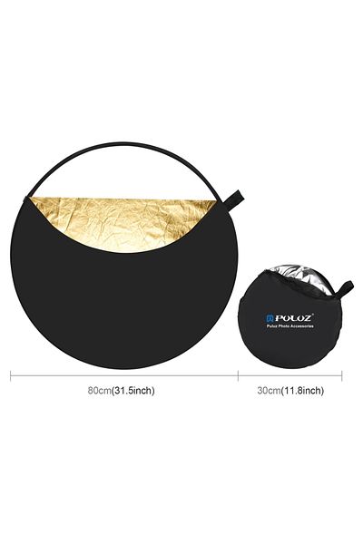 PULUZ 80cm PULUZ 5 Color in 1 Photography Reflector Board 60cm / 80cm / 110cm Folding Photo Studio Reflect